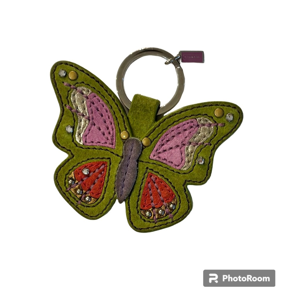 BEAUTIFUL VINTAGE COACH BUTTERFLY KEYFOB